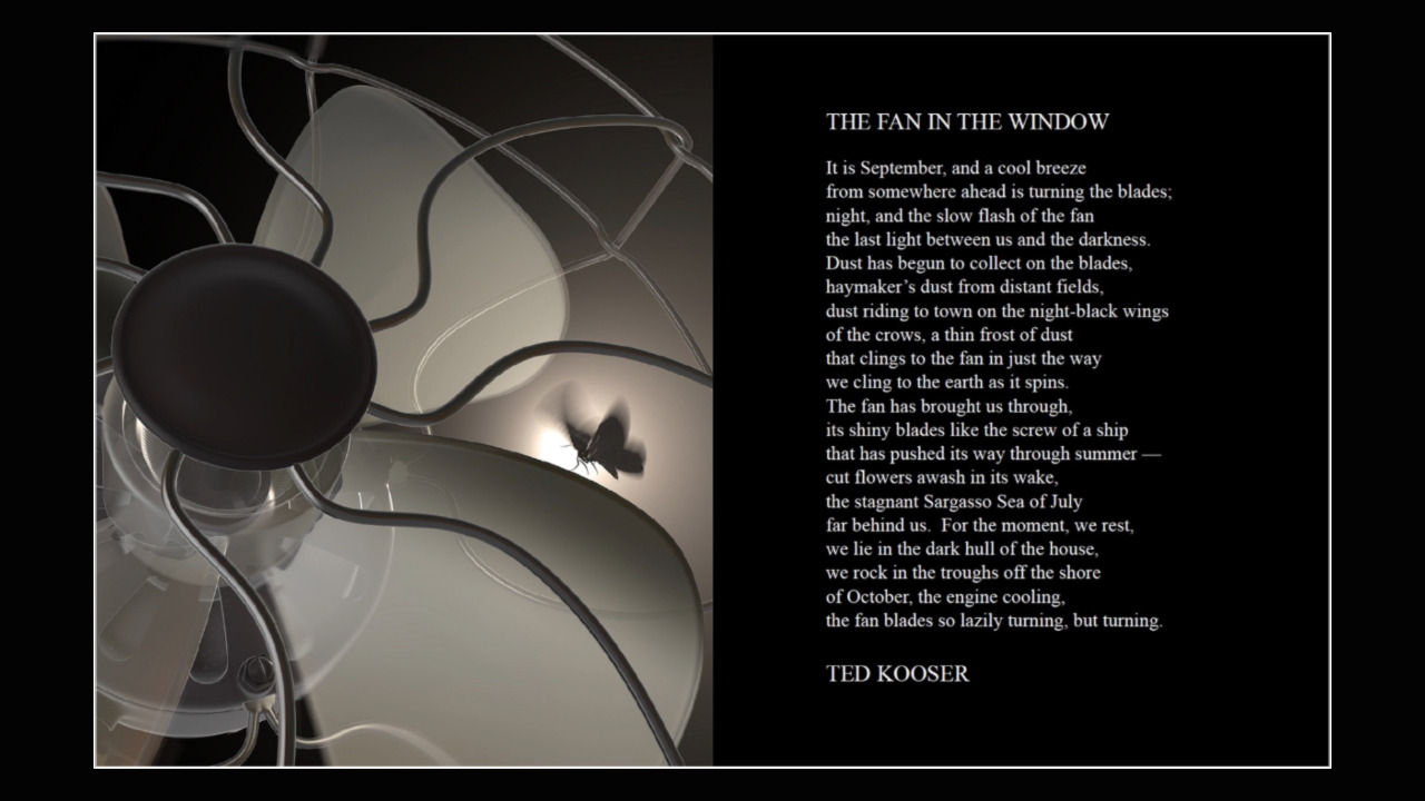 The Fan In the Window artwork by Byron Sletten